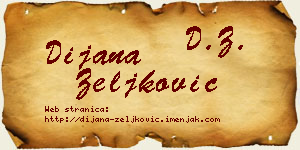 Dijana Zeljković vizit kartica